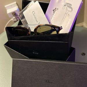 NEW DIOR HOMME TAILORING 2 WR7QT HAVANA CLEAR AUTHENTIC FRAMES SUNGLASSES 52-22